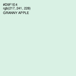 #D9F1E4 - Granny Apple Color Image